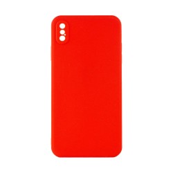 Capa de Silicone com Moldura de Câmera para Apple iPhone X/10 Vermelho Capa de Silicone com Moldura de Câmera para Apple iPhone X/10 Vermelho